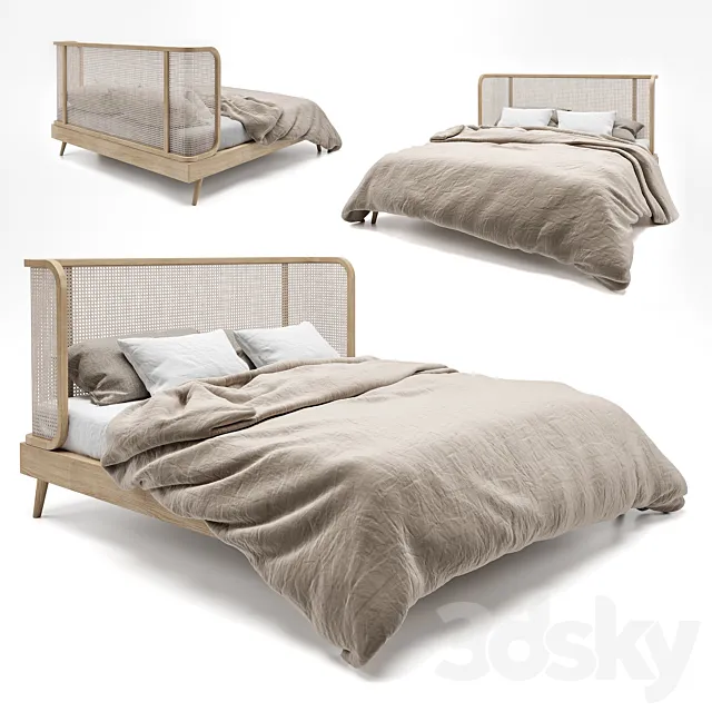 Rattan Bed MB03 3DModel