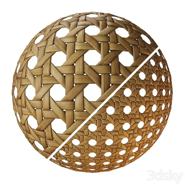 Rattan canvas 3D Model