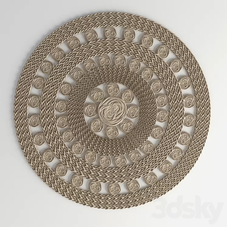 rattan carpet 2 3D Model