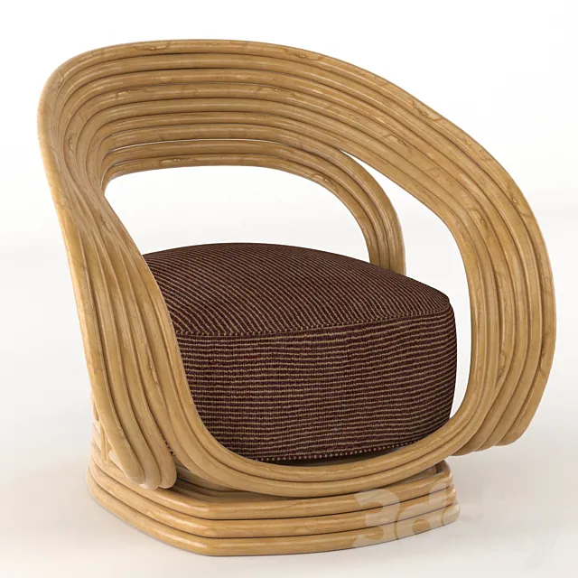 RATTAN CHAIR summer interior 3DModel