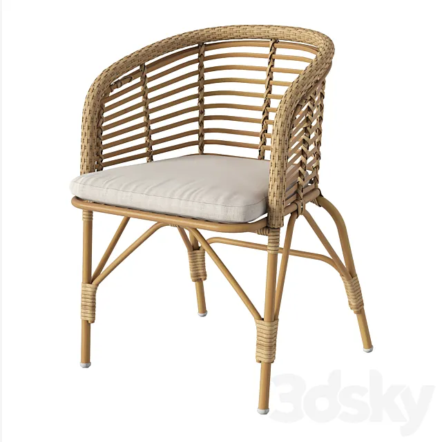 Rattan chair Wisemax 3D Model