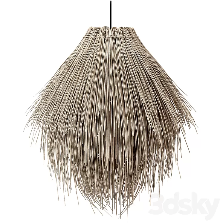 Rattan Lamp Kathu Manyoya ILUZZIA wild 3D Model Free