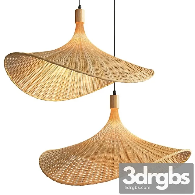 Rattan Lamps 3D Model Free