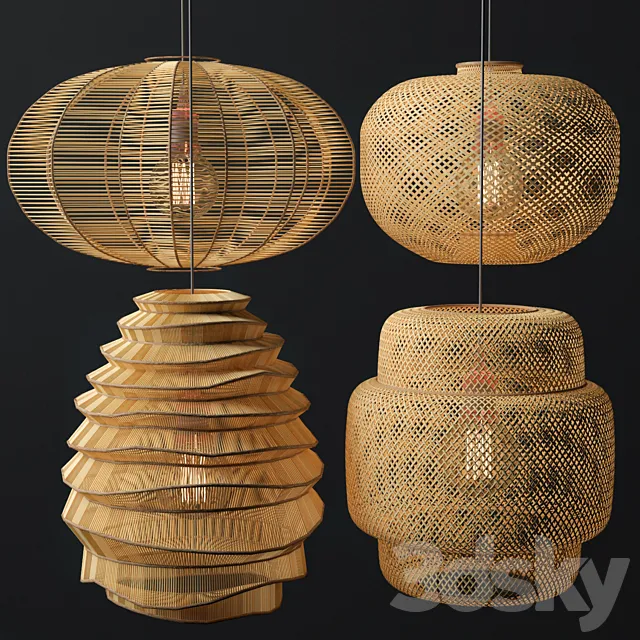 Rattan Lighting Set 7 Free Download