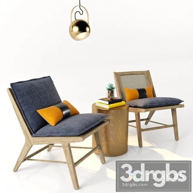 Rattan Outdoor Chair 3D Model Free