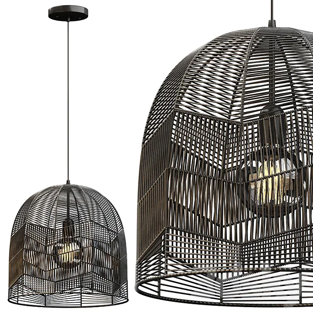 RATTAN PENDANT 01 3D Model
