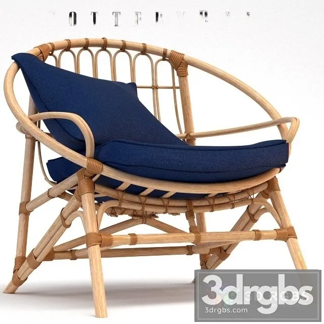Rattan Relaxation Chair 3D Model Free