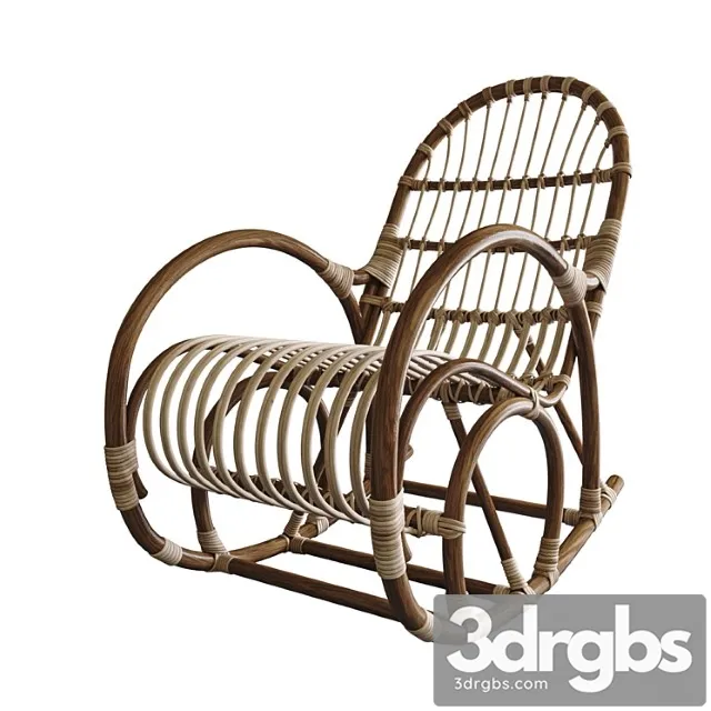 Rattan rocking chair