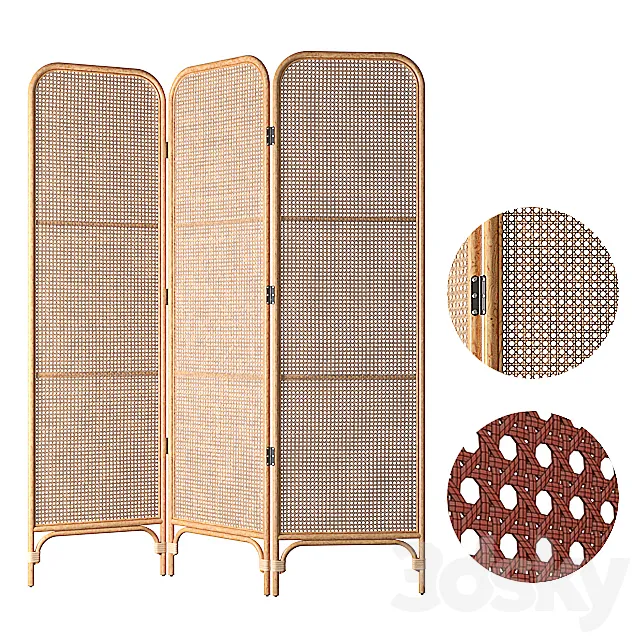Rattan Screen 3D Model