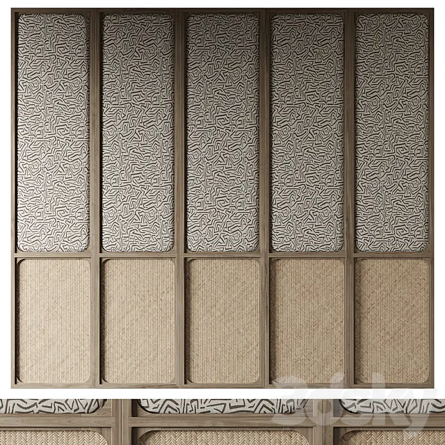Rattan Wall panel n01 Free Download