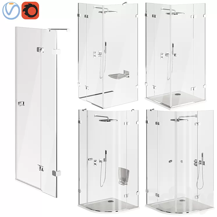 Ravak Brilliant Shower Cabin 3D Model