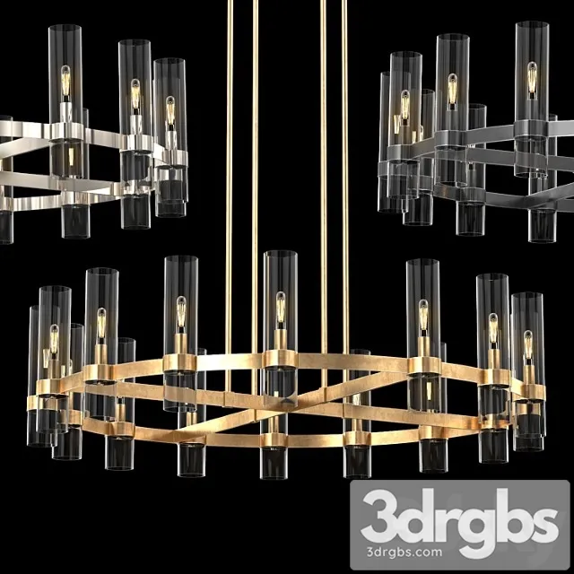 Ravelle Round Chandelier 48 2 3D Model Free