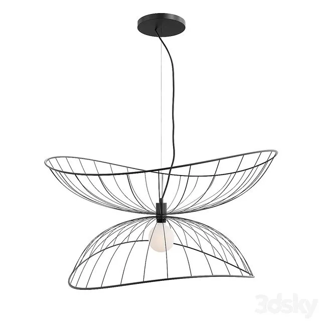 Ray Pendant 70 Black 3D Model
