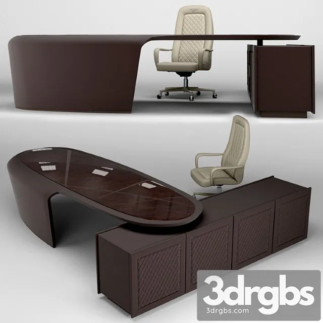 Rayleigh conference chair and president desk 2 3D Model Free