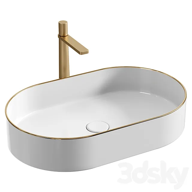 REA Nadia Opzetwastafel Waskom 3D Model