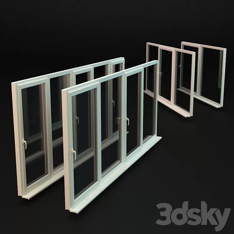 Ready windows for balconies and loggias