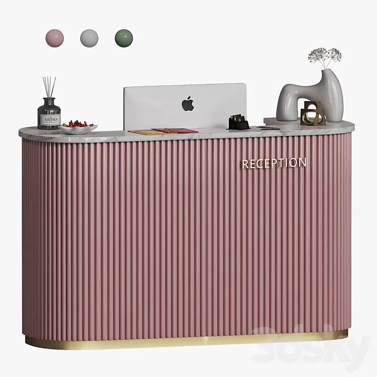 Reception Beauty Salon 3D Model Free