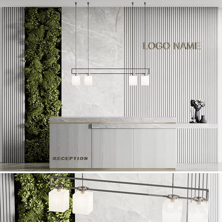 Reception design 06 3D Model Free