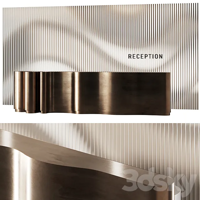Reception desk 004 3D Model