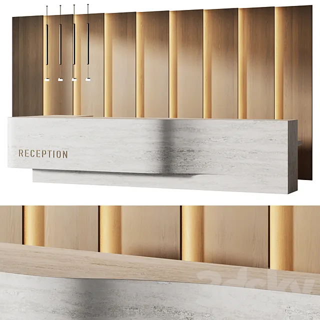 Reception desk 007 3D Model