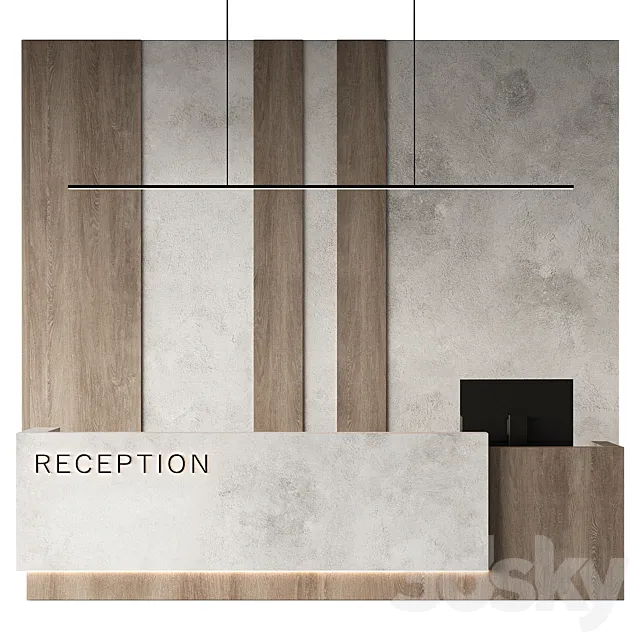 Reception Desk 03 3D Model