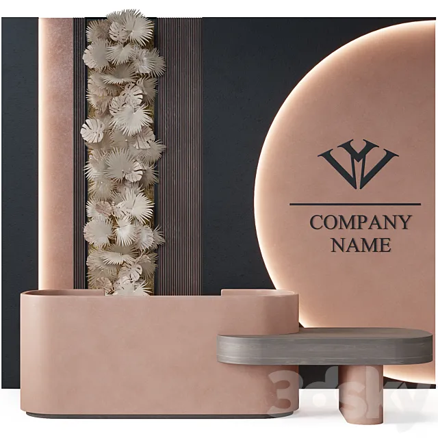 Reception Desk 17 3D Model