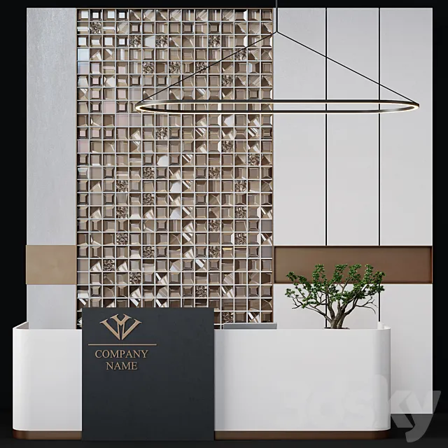 Reception desk 18 3D Model