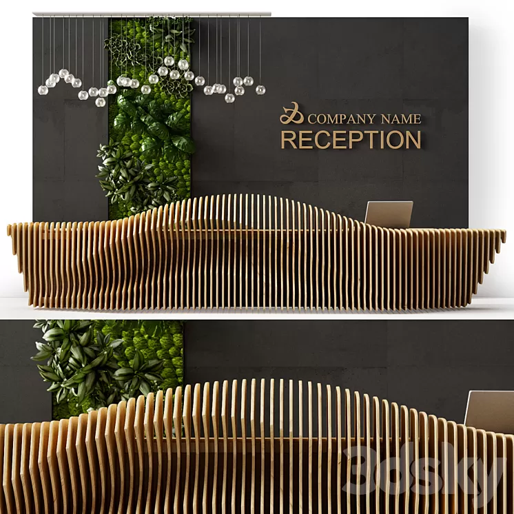 Reception desk 3 3D Model