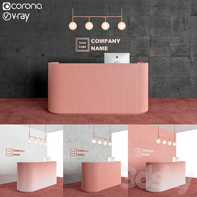 Reception desk 3D Model