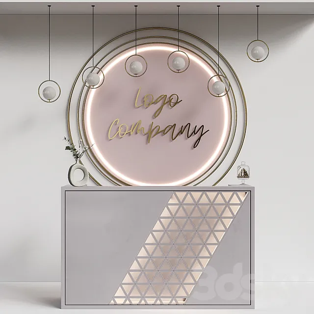 Reception Desk 7 3D Model