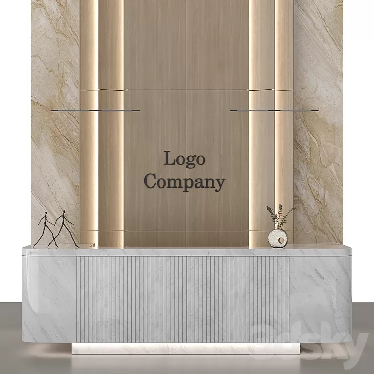 Reception Desk 8 3D Model