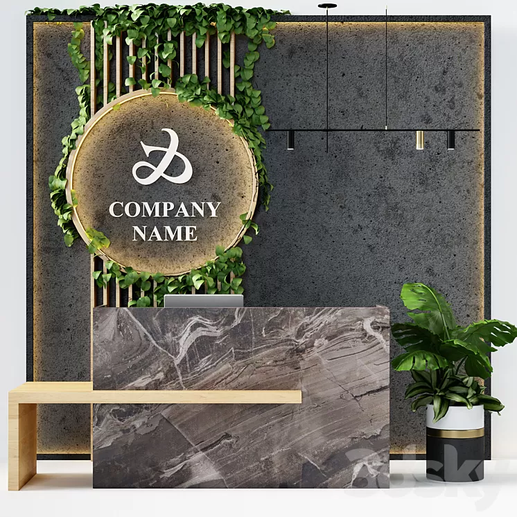 Reception desk 9 3D Model