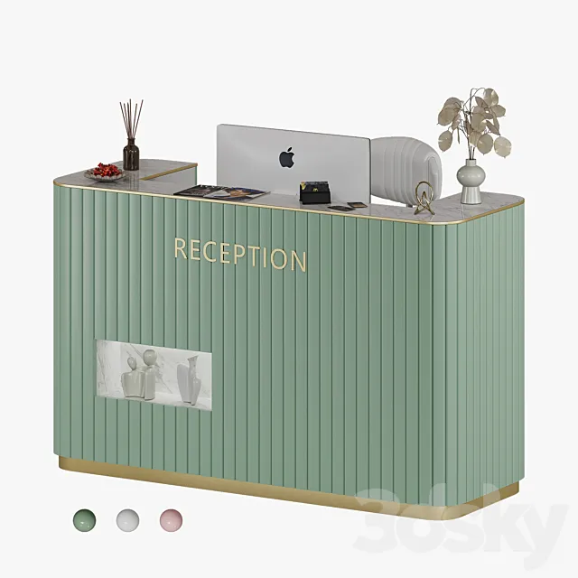 Reception Square Beauty Salon 3D Model