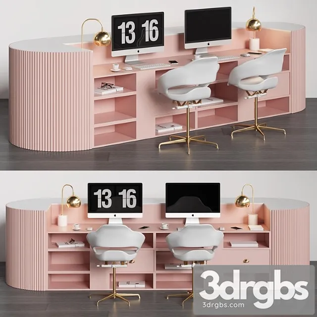 Reception Table02 3D Model Download
