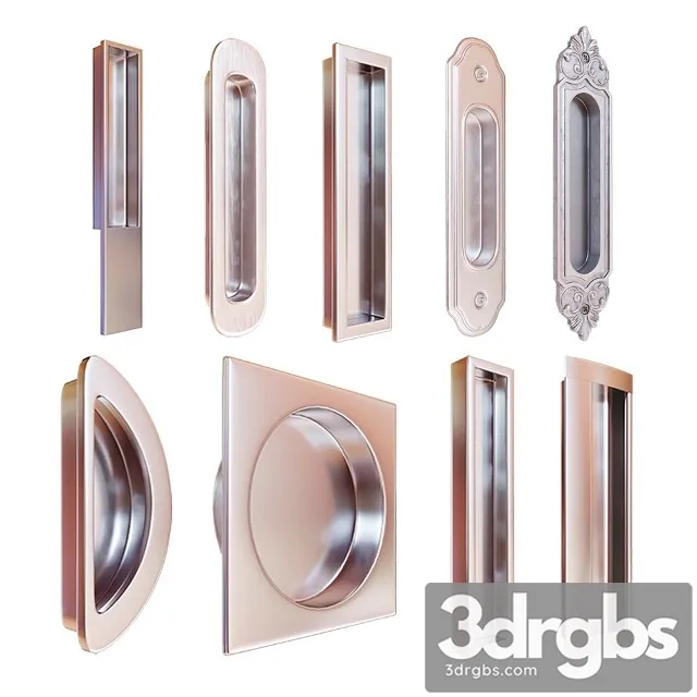 Recessed Handles for Sliding Doors 3D Model Free