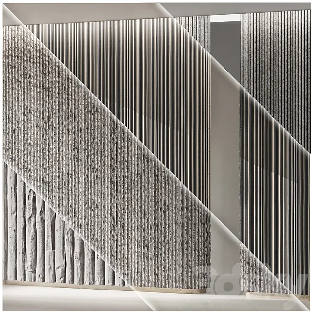 reckli materials strip concrete 3D Model