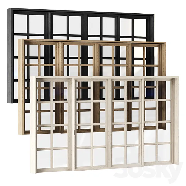 Rectangle wooden windows with doors_v3 _ Rectangle wooden windows with doors Free Download