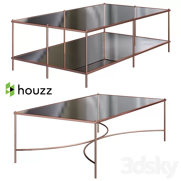 Rectangular Cocktail Table 3D Model