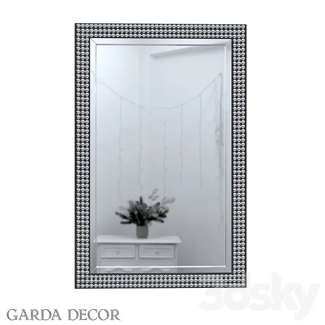 Rectangular Mirror with Kaboshon Crystals 50SX-19003_1 Garda Decor Free Download
