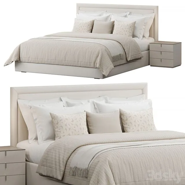 Rectangular Upholstered Headboard Bed Free Download