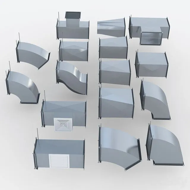 Rectangular ventilation 3D Model