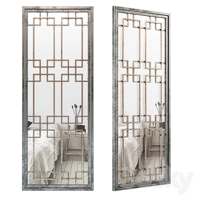 Rectangular Wall Mirror - Eichholtz Mota 109556 3D Model