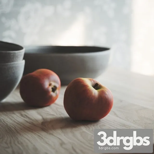 Red Apple 1 3D Model Download