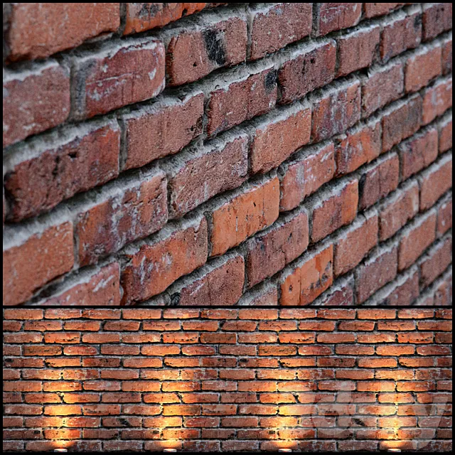 red brick wall 3DModel