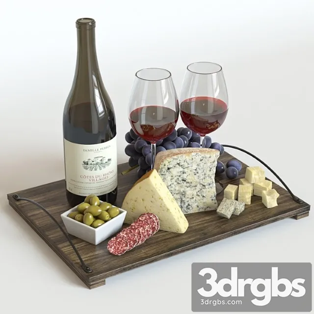 Red wine &amp 3D Model Free