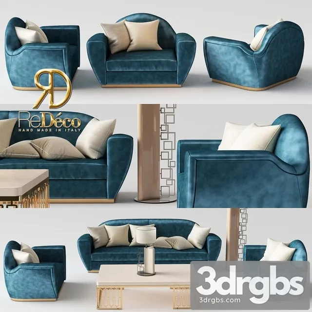 Redeco Collection 2017 Living Room 3D Model Free