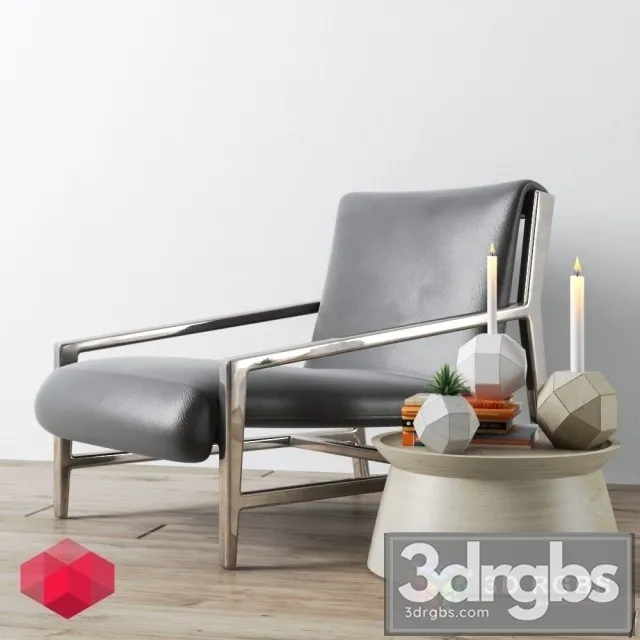 Redhome Chair Set Decor 3D Model Free