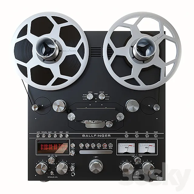Reel Ballfinger M 063 tape recorder 3DModel