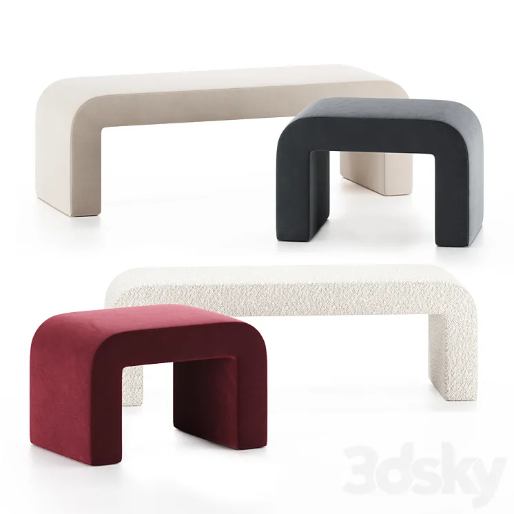 REENO | Bench by Grazia & Co | AUS 3D Model Free