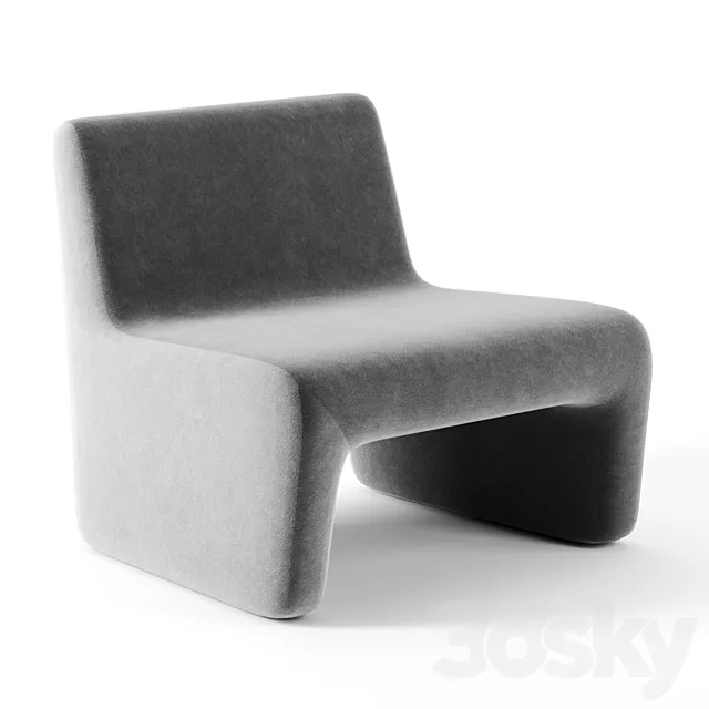 Reeno occasional chair by Grazia and Co 3D Model